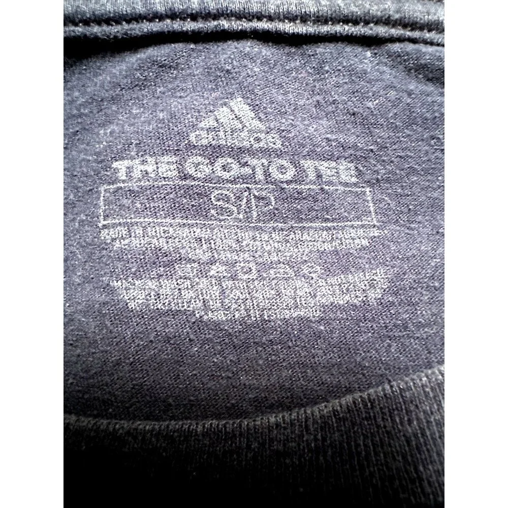 Adidas Mens Navy Blue The Go To Tee Logo Shirt Small Comfortable Stylish - Picture 6 of 10